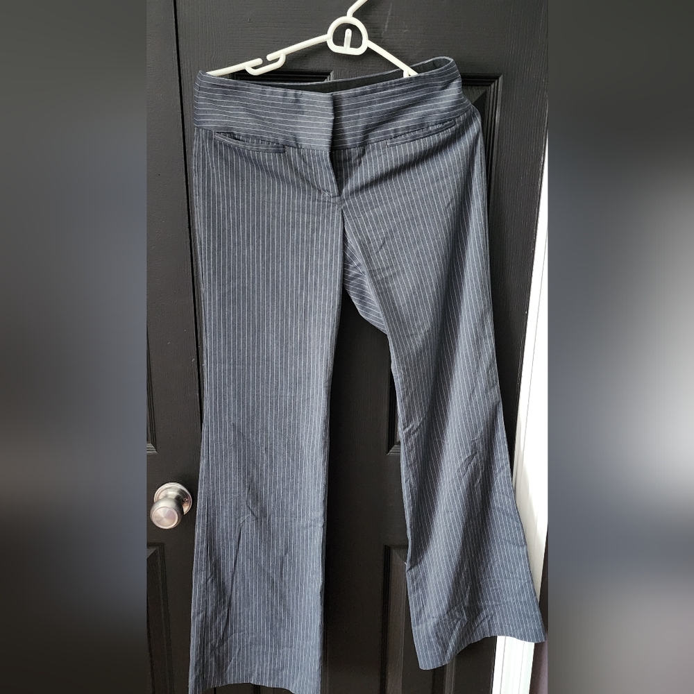 Express Charcoal Pinstripe Trousers